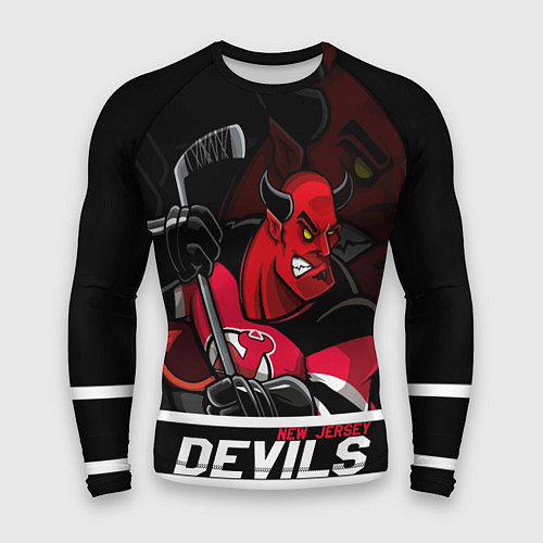 Мужской рашгард New Jersey Devils маскот / 3D-принт – фото 1