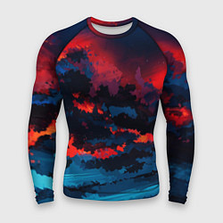 Рашгард мужской Абстрактное небо на закате, цвет: 3D-принт