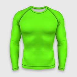 Рашгард мужской Кислотный зеленый, цвет: 3D-принт