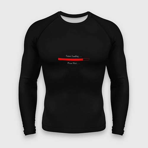 Мужской рашгард Надпись Future loading / 3D-принт – фото 1