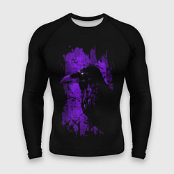 Рашгард мужской Dark purple raven, цвет: 3D-принт