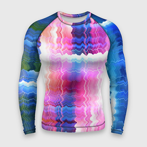 Мужской рашгард Абстрактные линии сайфай / 3D-принт – фото 1