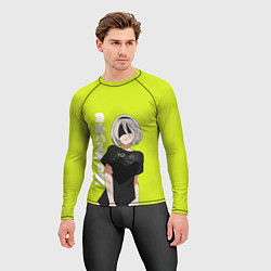 Рашгард мужской YoRHa 2-gou B-gata, цвет: 3D-принт — фото 2