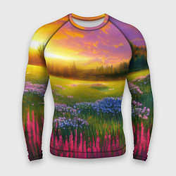 Рашгард мужской Летний закат, цвет: 3D-принт