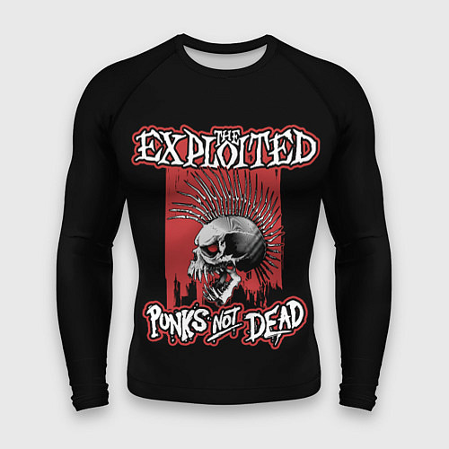 Мужской рашгард Exploited - punks not dead / 3D-принт – фото 1