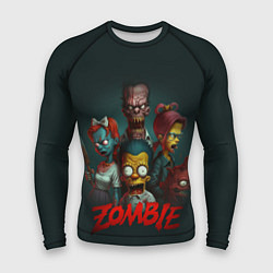Рашгард мужской Zombie simpsons, цвет: 3D-принт
