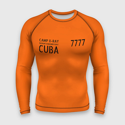Мужской рашгард Тюремная форма США в Гуантаномо на Кубе / 3D-принт – фото 1