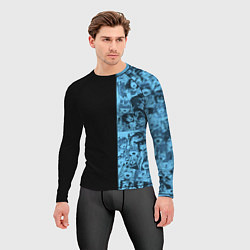 Рашгард мужской Ахегао из аниме, цвет: 3D-принт — фото 2