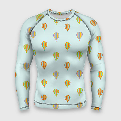Мужской рашгард Полёт на шаре / 3D-принт – фото 1