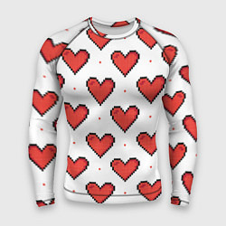 Рашгард мужской Pixel heart, цвет: 3D-принт