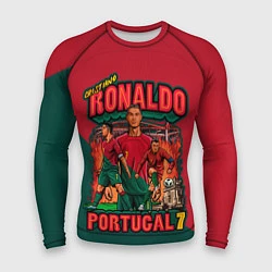 Рашгард мужской Криштиану Роналду сборная Португалии 7, цвет: 3D-принт