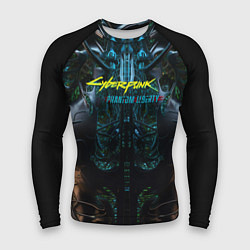 Мужской рашгард Cyberpunk 2077 phantom liberty cyborg