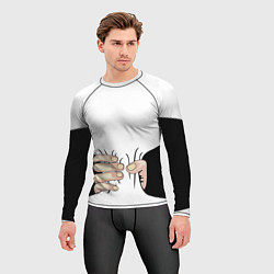 Рашгард мужской Рука сжимает талию, цвет: 3D-принт — фото 2