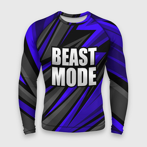 Мужской рашгард Beast mode - синяя униформа / 3D-принт – фото 1