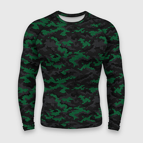 Мужской рашгард Точечный камуфляжный узор Spot camouflage pattern / 3D-принт – фото 1