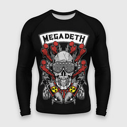 Рашгард мужской Megadeth - ядерный череп, цвет: 3D-принт