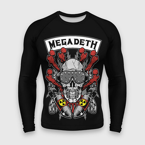 Мужской рашгард Megadeth - ядерный череп / 3D-принт – фото 1
