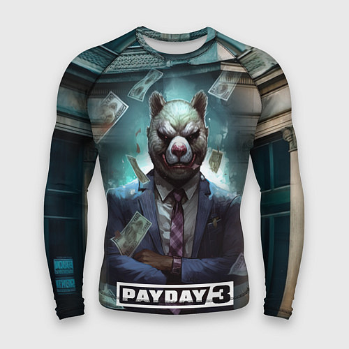 Мужской рашгард Payday 3 bear / 3D-принт – фото 1