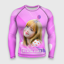 Мужской рашгард Blackpink Lisa pink