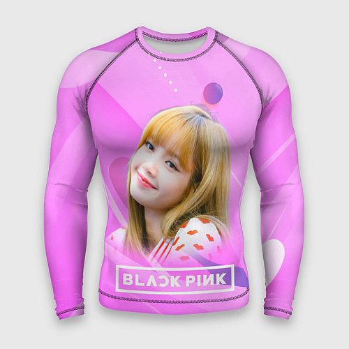 Мужской рашгард Blackpink Lisa pink / 3D-принт – фото 1