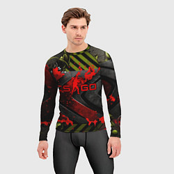 Рашгард мужской CS GO red logo, цвет: 3D-принт — фото 2