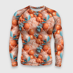 Рашгард мужской Сочные фрукты клипарт, цвет: 3D-принт