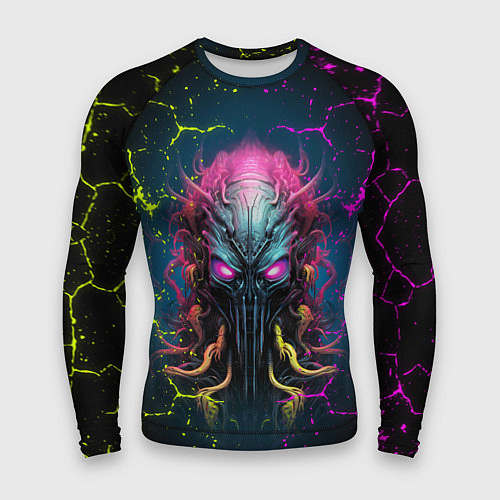 Мужской рашгард Alien - neon style / 3D-принт – фото 1