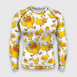 Рашгард мужской Yellow ducklings, цвет: 3D-принт