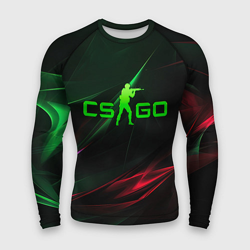 Мужской рашгард CSGO green logo / 3D-принт – фото 1