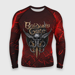 Рашгард мужской Baldurs Gate 3 logo red, цвет: 3D-принт