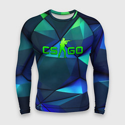 Мужской рашгард CSGO blue green gradient