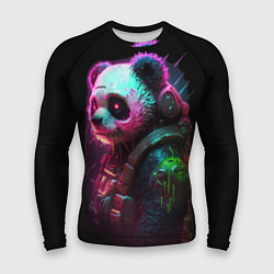 Рашгард мужской Cyberpunk panda, цвет: 3D-принт