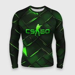 Мужской рашгард CSGO green abstract elements