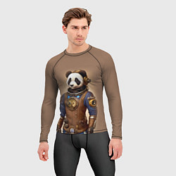 Рашгард мужской Крутой панда в стиле стимпанк - нейросеть, цвет: 3D-принт — фото 2