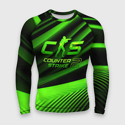 Мужской рашгард CS2 Counter strike green logo