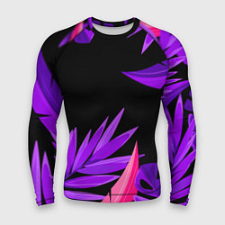 Рашгард мужской Floral composition - neon, цвет: 3D-принт