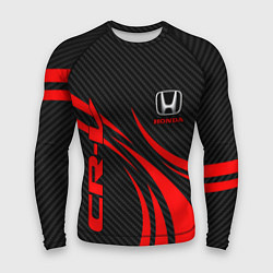Мужской рашгард Honda CR-V - красный и карбон