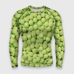 Рашгард мужской Узор из теннисных мячей, цвет: 3D-принт