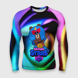 Мужской рашгард Brawl stars neon teddy