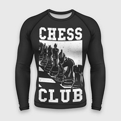 Рашгард мужской Шахматный клуб, цвет: 3D-принт