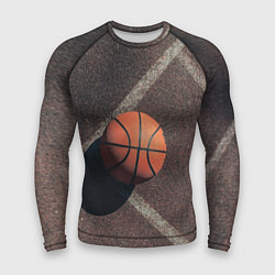 Рашгард мужской Мяч баскетбольный, цвет: 3D-принт