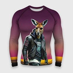 Мужской рашгард Cool kangaroo - ai art