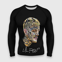 Рашгард мужской Lil Peep mosaic rap, цвет: 3D-принт