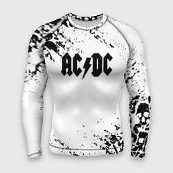 Мужской рашгард ACDC rock collection краски черепа