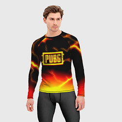 Рашгард мужской PUBG огненный шторм из молний, цвет: 3D-принт — фото 2