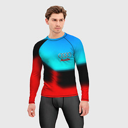 Рашгард мужской AUDI sport brend color, цвет: 3D-принт — фото 2