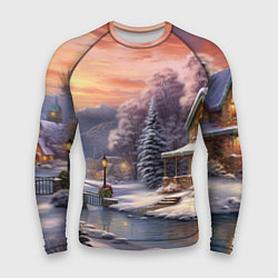 Мужской рашгард Зима в городе