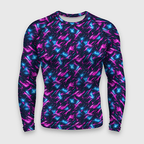 Мужской рашгард Неоновый бум / 3D-принт – фото 1