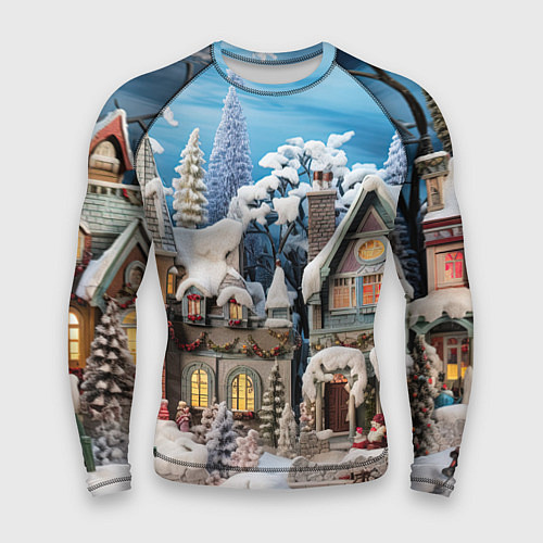 Мужской рашгард Северное сияние торжества / 3D-принт – фото 1