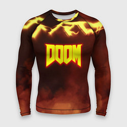 Мужской рашгард Doom storm огненное лого